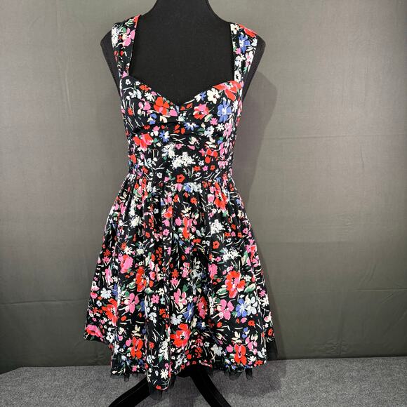 Free People Dress Women 2 Sunkissed Summer Mini Boho Coquette Floral Tulle - Picture 2 of 16